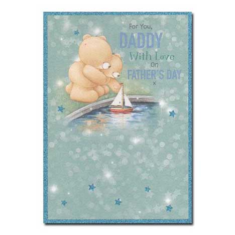 Daddy on Fathers Day Forever Friends Card